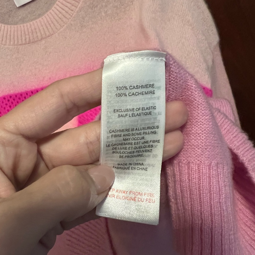 BRODIE Cashmere Pink Sweater Top - Picture 3 of 5